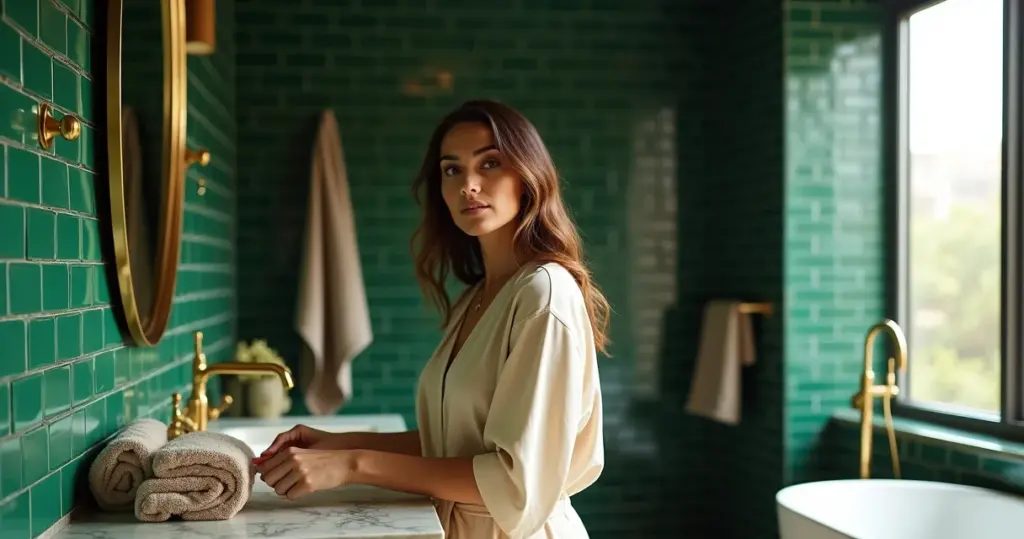 12 Ideias de Como Combinar Metais Dourados Banheiro Verde em 2026