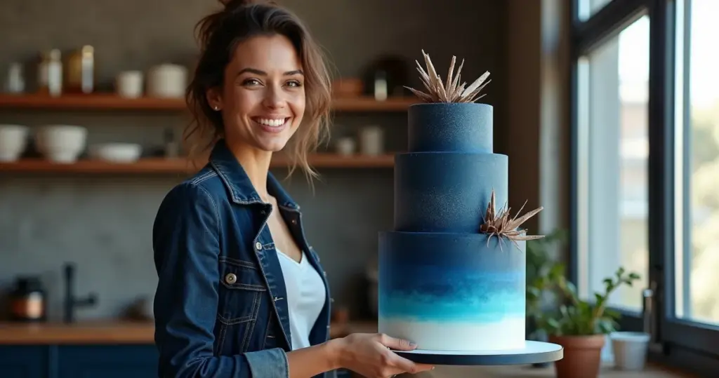 Como fazer bolo degradê azul masculino chantilly que arrasa na festa Como fazer bolo degradê azul masculino chantilly que arrasa na festa