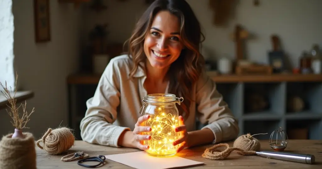 Como fazer luminária rústica com pote de vidro gastando menos de R$ 50