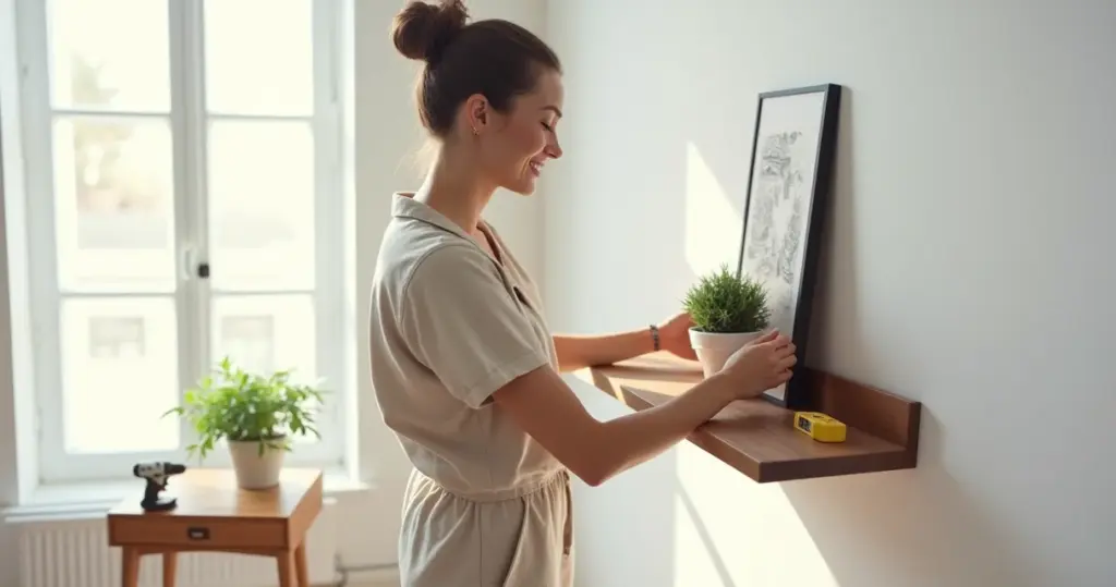 Como instalar prateleiras flutuantes de madeira na parede sem erro (passo a passo) Como instalar prateleiras flutuantes de madeira na parede sem erro (passo a passo)