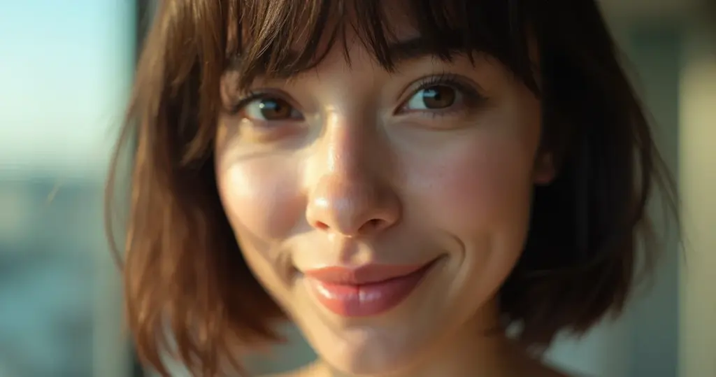 Corte Médio Liso com Franja: O Segredo que Ilumina Seu Rosto Corte Médio Liso com Franja: O Segredo que Ilumina Seu Rosto