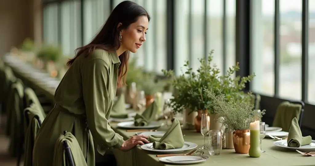 Erros comuns decoração casamento verde oliva: evite o visual monótono