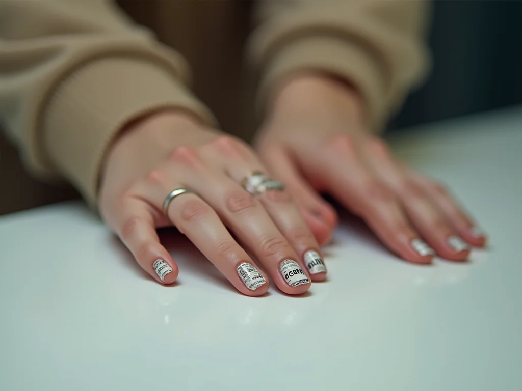 Unhas com Jornal: Tutorial DIY Fácil e Rápido Unhas com Jornal: Tutorial DIY Fácil e Rápido