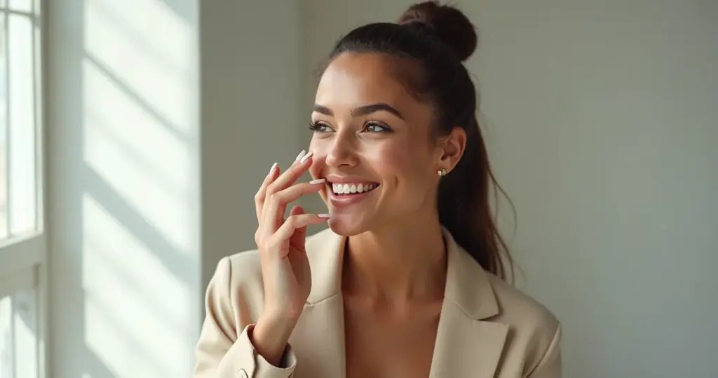 13 Ideias de Unhas Gel Amendoado com Micro Francesinha que Duram 4 Semanas