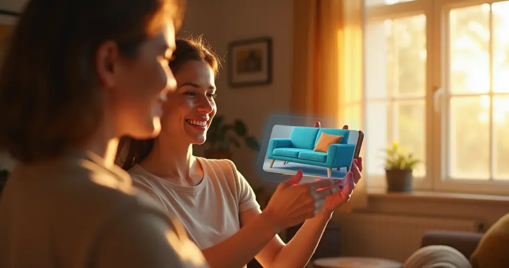 App de decoração de interiores gratuito que mostra móveis reais no seu cômodo