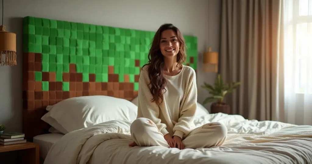 12 Ideias de Cabeceira Pixel Art Minecraft para Cama: Transforme Seu Quarto Agora