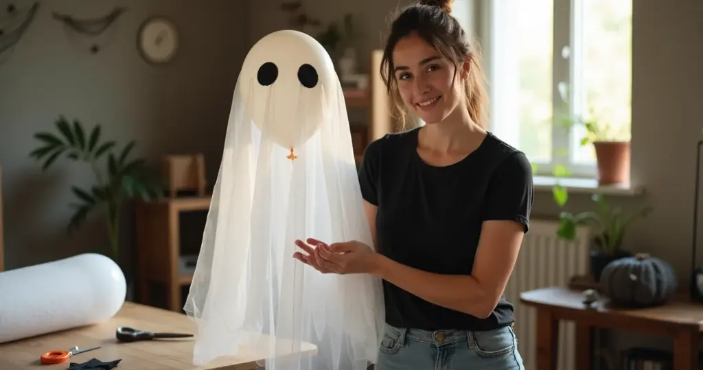 Como fazer fantasma flutuante com gaze e balão: técnica profissional por menos de R$ 20