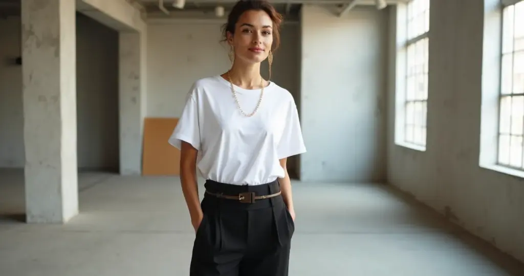 Como usar camiseta oversized feminina sem parecer largada