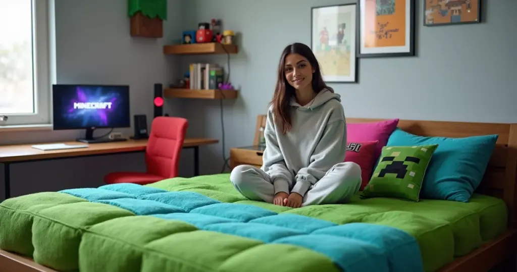 15 Ideias de Decoração Cama Minecraft para Criar Seu Quarto Gamer