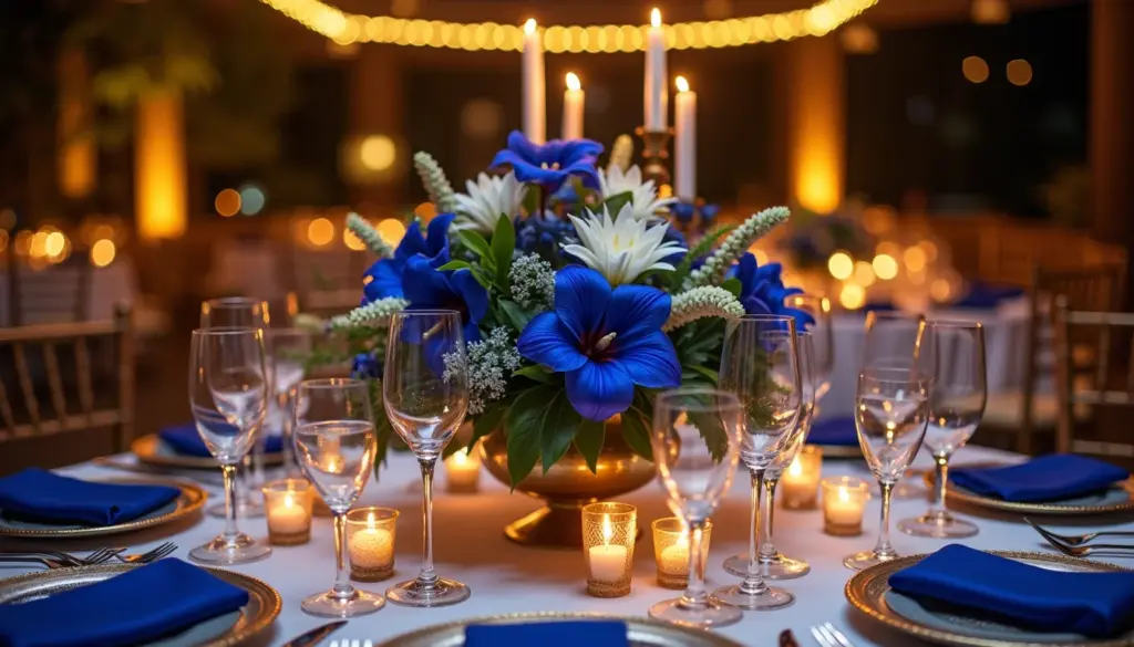 47 decoração casamento azul royal: ideias que vão te inspirar
