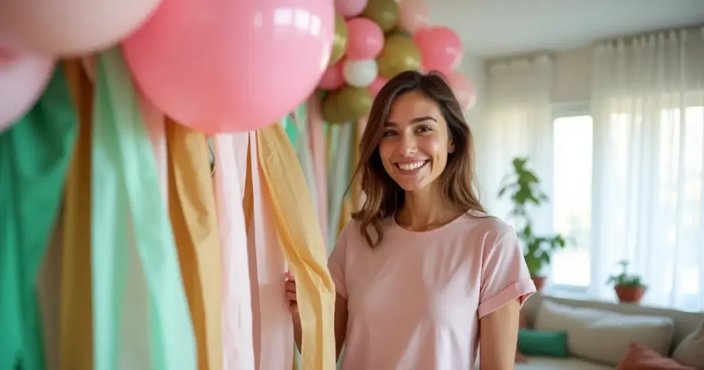 15 Ideias de Decoração com Balão e Papel Crepom por Menos de R$ 50