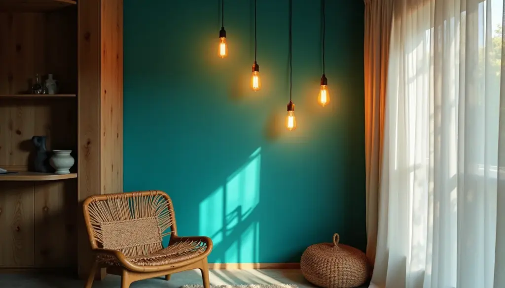 47 ideias de decoração com lâmpadas penduradas baratas que transformam a casa