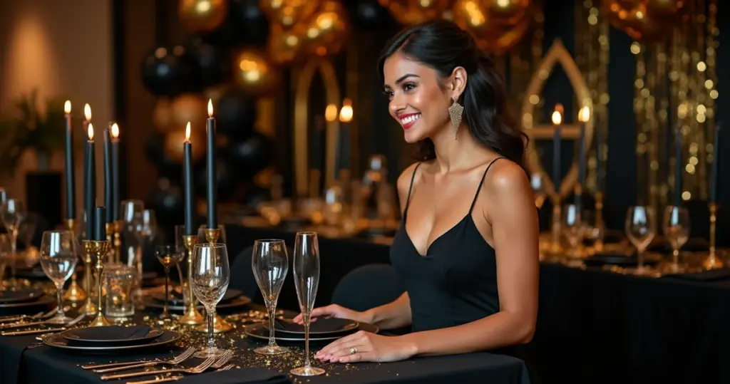 15 Ideias de Decoração de Aniversário Dourado e Preto que Parecem Caras 15 Ideias de Decoração de Aniversário Dourado e Preto que Parecem Caras