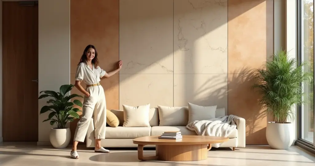 18 Ideias de Decoração de Sala com Cerâmica na Parede que Funcionam 18 Ideias de Decoração de Sala com Cerâmica na Parede que Funcionam