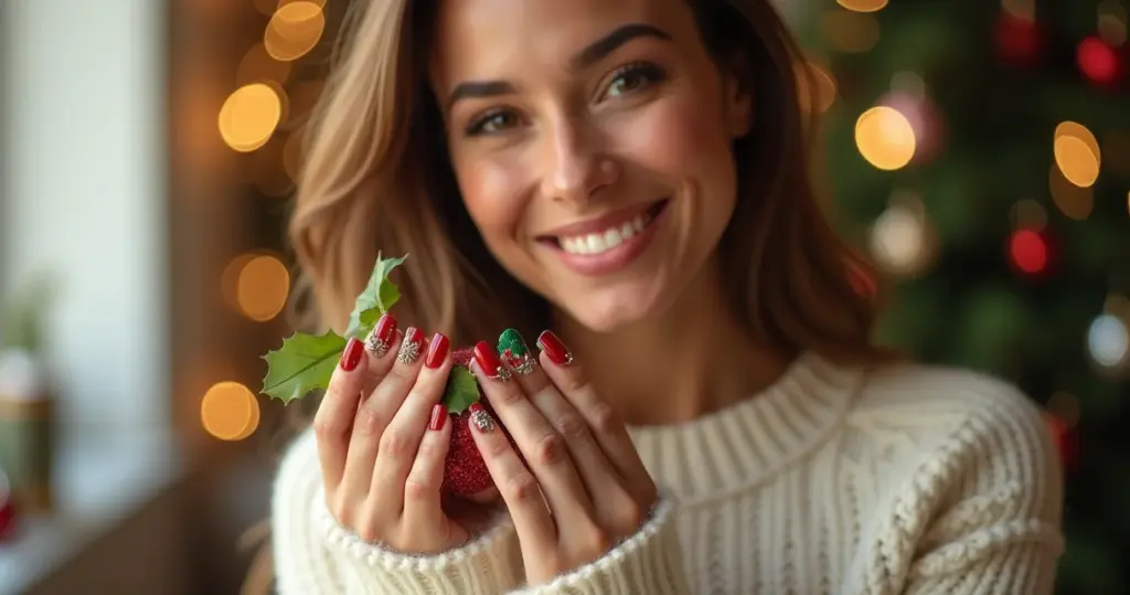 27 Ideias de Decoração de Unha de Natal para Brilhar nas Festas 27 Ideias de Decoração de Unha de Natal para Brilhar nas Festas