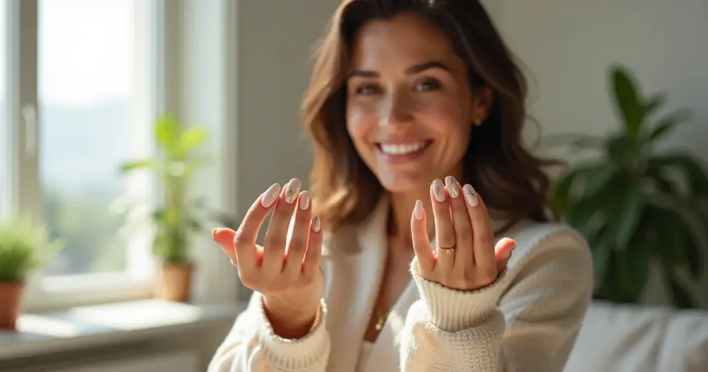 17 Ideias de Decoração de Unha em Gel Redonda: O Formato que Dura 30% Mais