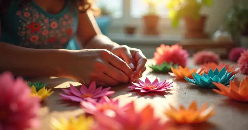 Decoração Dia das Mães com flores de papel: a alternativa que custa 80% menos