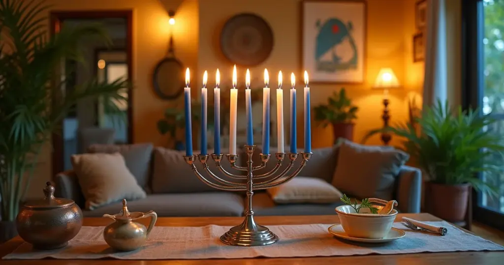 7 Ideias de Decoração Hanukkah que Transformam sua Festa