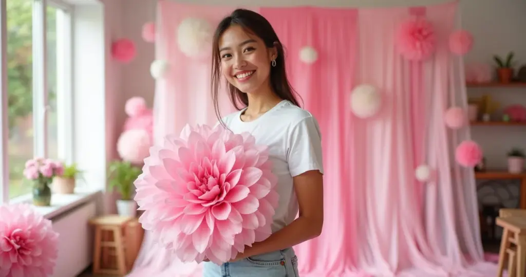 12 Ideias de Decoração Outubro Rosa com TNT: Faça Bonito Gastando Pouco