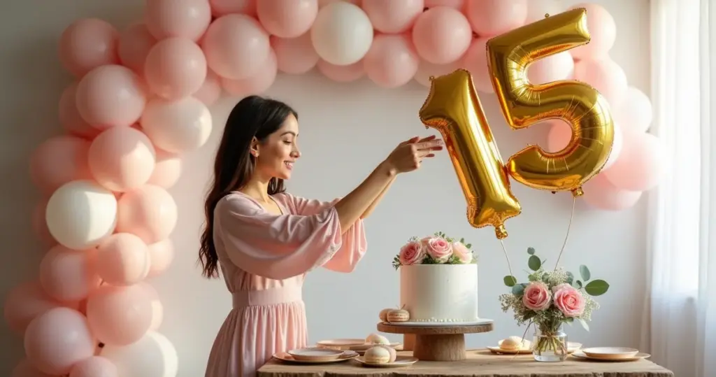 15 Ideias de Decoração Simples de Aniversário de 15 Anos (a partir de R$6)