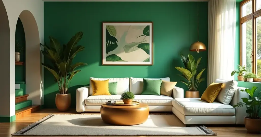 27 Ideias de decoração verde branco e dourado que transformam qualquer ambiente 27 Ideias de decoração verde branco e dourado que transformam qualquer ambiente