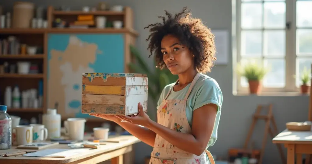 Erros comuns ao pintar caixa de madeira decorativa que estragam seu projeto