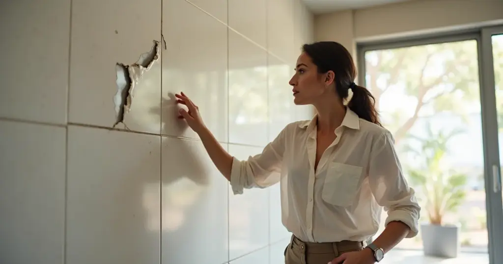 Erros comuns ao usar cerâmica na parede da sala: evite descolamentos e reflexos