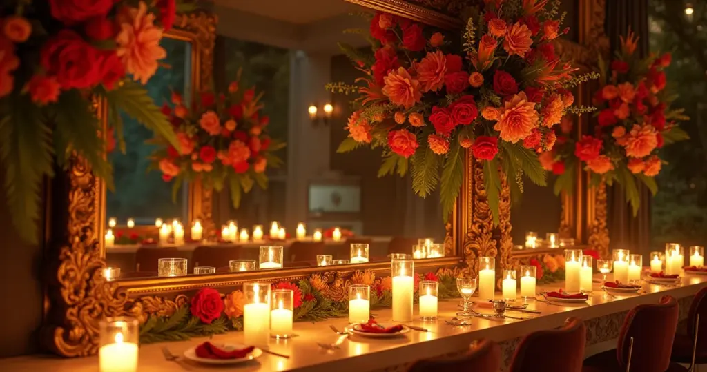 23 Ideias de Espelho para Casamento Decoração Que Dobram o Luxo