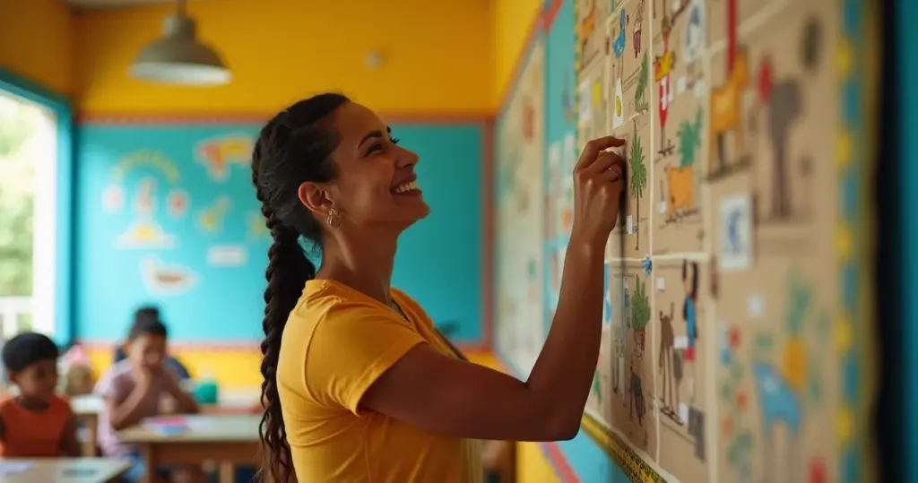 32 Ideias de Decoração de Sala de Aula Infantil que Viram Ferramenta Pedagógica
