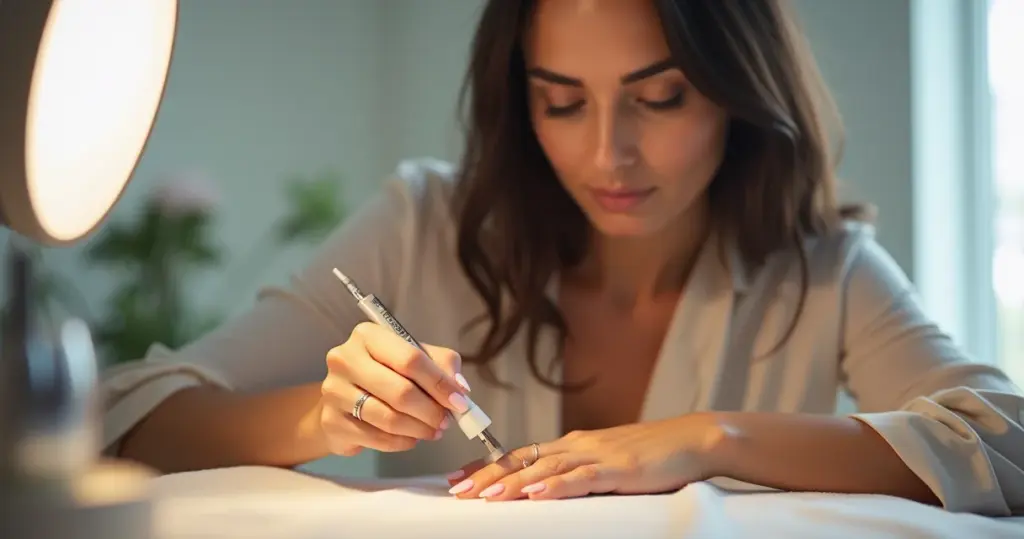 Passo a passo para lixar unha postiça realista: acabe com o degrau que entrega a falsa