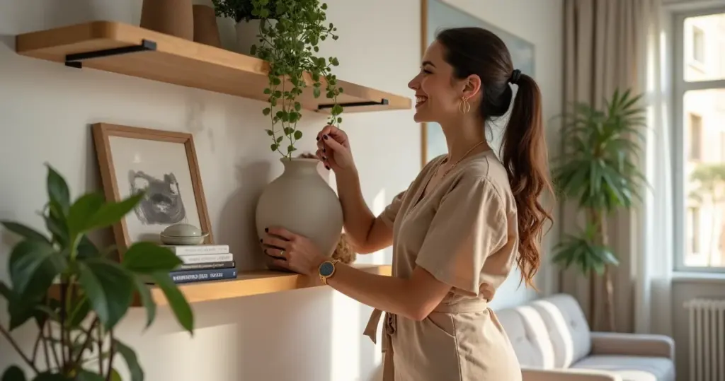 12 Ideias de Prateleira para Decoração de Sala que Vão Transformar Sua Parede
