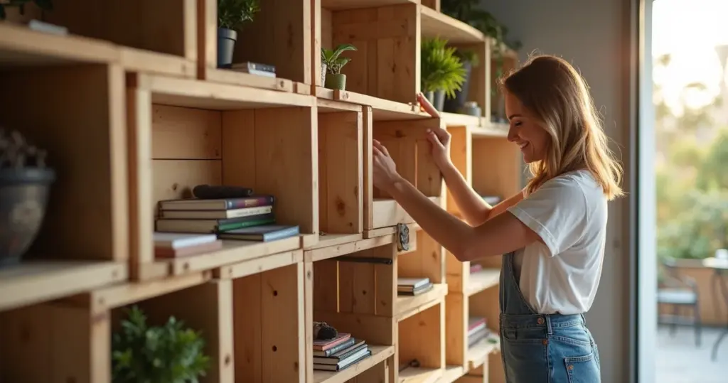 Quanto custa fazer estante com caixote de feira? Menos de R$200 e passo a passo