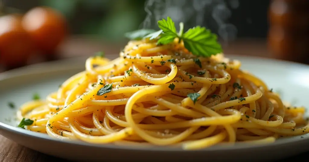 Receita de macarrão simples e rápido: jantar gourmet em 15 min