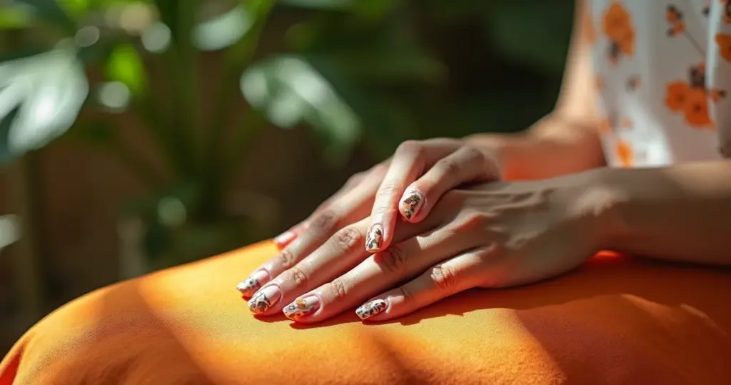 27 Ideias de Unha Marrom com Branco que Vão Transformar Suas Mãos 27 Ideias de Unha Marrom com Branco que Vão Transformar Suas Mãos