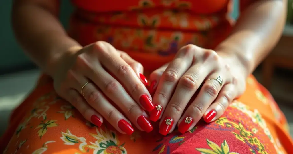 27 Ideias de Unhas de Gel Decoradas Vermelhas para Você Arrasar em 2026