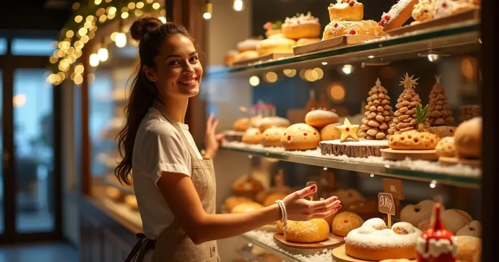 8 Dicas Práticas para Sua Vitrine Natalina Padaria com Produtos Comestíveis Vender Mais