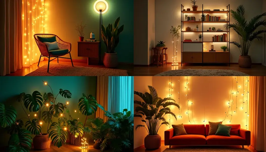 38 Ideias de Decoração com Pisca Pisca na Sala que Transformam Seu Ambiente 38 Ideias de Decoração com Pisca Pisca na Sala que Transformam Seu Ambiente