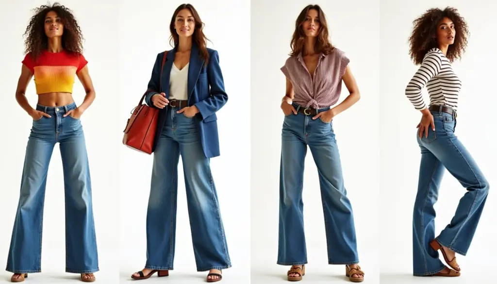 38 Looks com Calça Jeans Wide Leg para Arrasar em Qualquer Ocasião