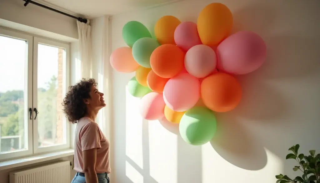 60 Ideias de Painel Decoração com Balões Simples na Parede que Você Faz em Casa