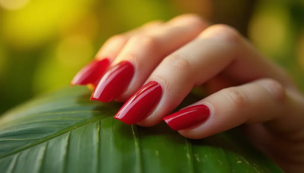 70 Ideias de Unha de Gel Vermelho para Você Arrasar