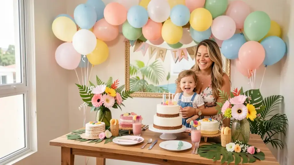 Decoração de mesa aniversário infantil: ideias que ficam bonitas mesmo em espaço pequeno